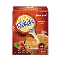 Milk & Creamer<International Delight Hazelnut Dairy Free Liquid Creamer, 0.44 oz., 24/Box (WWI100680)