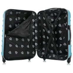 InUSA Endurance 3-Piece Hardside Spinner Luggage Set, Teal (IUENDSML-TEA)