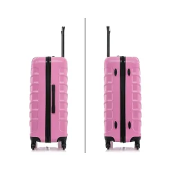 InUSA Endurance 3-Piece Hardside Spinner Luggage Set, Pink (IUENDSML-PNK)