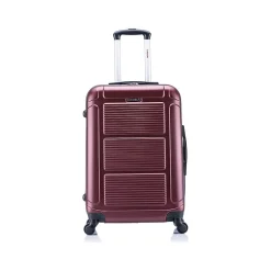 InUSA Pilot 3-Piece Hardside Spinner Luggage Set, Wine (IUPILSML-WIN)