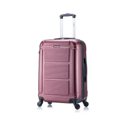 InUSA Pilot 3-Piece Hardside Spinner Luggage Set, Wine (IUPILSML-WIN)