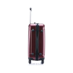 InUSA Pilot 3-Piece Hardside Spinner Luggage Set, Wine (IUPILSML-WIN)