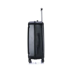 InUSA Pilot 3-Piece Hardside Spinner Luggage Set, Black (IUPILSML-COA)
