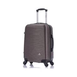 InUSA Royal 20" Hardside Carry-On Suitcase, 4-Wheeled Spinner, Brown (IUROY00S-BRO)