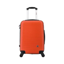 InUSA Royal 20" Hardside Carry-On Suitcase, 4-Wheeled Spinner, Orange (IUROY00S-ORG)