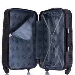 InUSA Royal 2-Piece Hardside Spinner Luggage Set, (IUROY0SM-BLK)