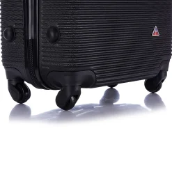 InUSA Royal 2-Piece Hardside Spinner Luggage Set, (IUROY0SM-BLK)