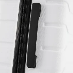 InUSA Trend 3-Piece Hardside Spinner Luggage Set, White (IUTRESML-WHI)