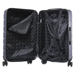 InUSA Trend 3-Piece Hardside Spinner Luggage Set, Blue (IUTRESML-BLU)