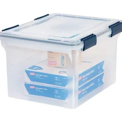 Iris WeatherPro Plastic File Box Latch Lid, Letter/Legal Size, Clear (110601) Online