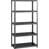 Discount 3200 Concealed Rivet 5-Shelf Metal Stand Alone Shelving Unit, 36" W, Gray (20996) Shelving