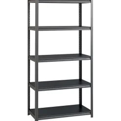 Discount 3200 Concealed Rivet 5-Shelf Metal Stand Alone Shelving Unit, 36" W, Gray (20996) Shelving