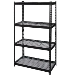 2300 lb. Wire Rivet Series 4-Shelf Metal/Wire Deck Shelving Unit, 36