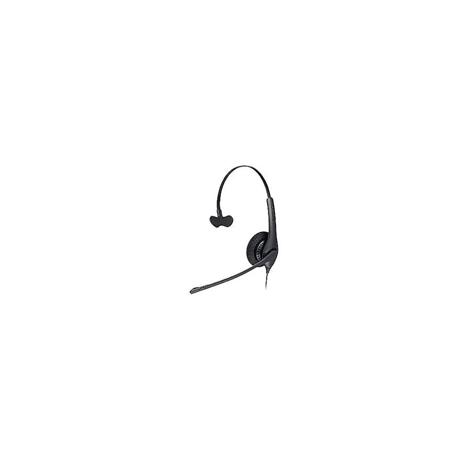 jabra Biz 1500 Noise Canceling Mono Headset Microphone, Over-the-Head, Black (1553-0159)* Headsets
