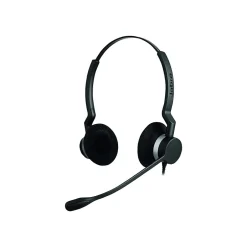 jabra BIZ 2300 QD Duo Phone Headset, Over-the-Head, Noise Cancelling , Black (2309-820-119)* Headsets