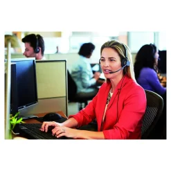 jabra BIZ 2300 QD Duo Phone Headset, Over-the-Head, Noise Cancelling , Black (2309-820-119)* Headsets