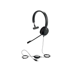 jabra Evolve 20 MS Mono Noise Canceling On Ear Computer Headset, Black (GSA4993-823-309)* Headsets