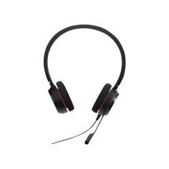 jabra Evolve 20 MS Stereo Noise Canceling On Ear Phone & Computer Headset, Black (4999-823-189)* Headsets