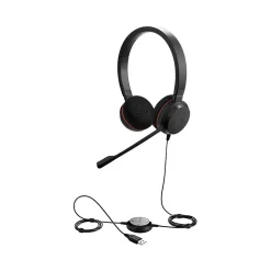 jabra Evolve 20 Noise Canceling Mono Headset Microphone, Over-the-Head, Black (GSA4993-823-109)* Headsets