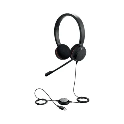 jabra Evolve 20 Stereo On-Ear Computer Headset, Black (100-55900000-02)* Headsets