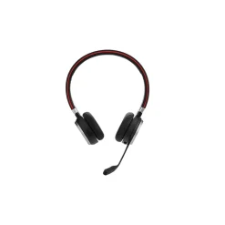 jabra Evolve 65 UC Stereo Noise Canceling Bluetooth Stereo Phone & Computer Headset, Black/Red/Silver (100-98500001-02)* Headsets