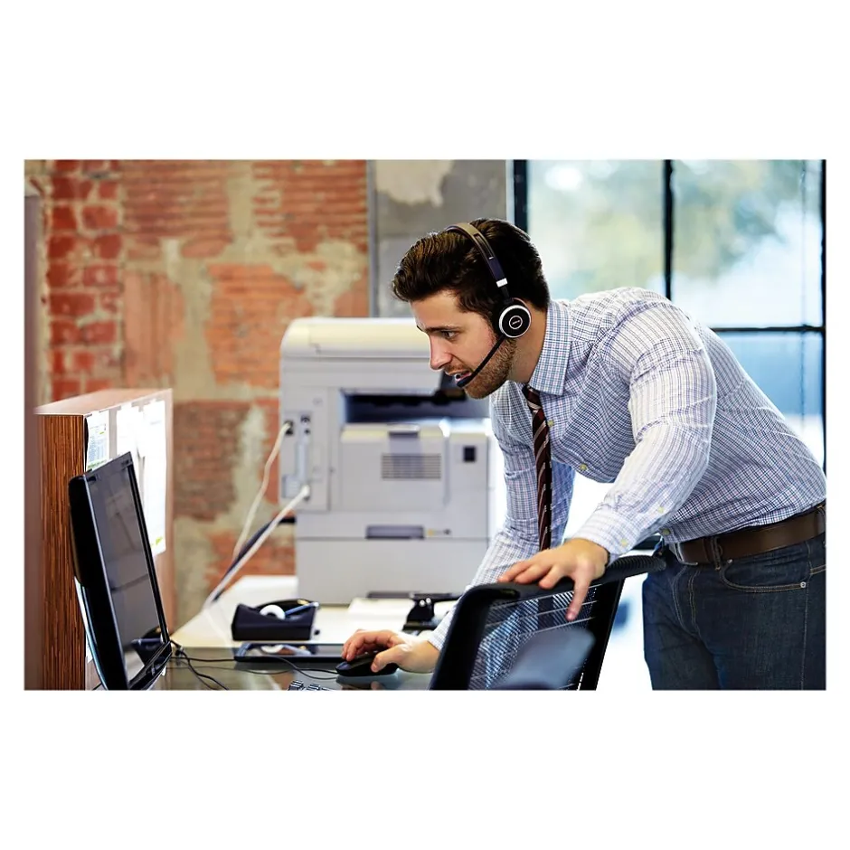 jabra Evolve 65+ UC Wireless Bluetooth Mono Computer Headset, UC Certified (6593-823-499)* Headsets