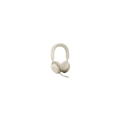 jabra Evolve2 75 Wireless Noise Canceling Bluetooth Stereo Mobile On Ear Headset, USB-A, Beige (27599-989-998)* Headsets