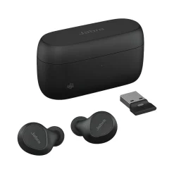 jabra Evolve2 Wireless Active Noise Canceling Earbuds, Bluetooth, Black (20797-999-999)