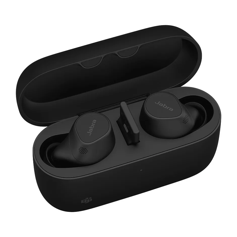 jabra Evolve2 Wireless Noise Canceling Bluetooth Earbuds, USB-C, UC-Certified (20797-989-889)* Headsets