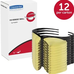 Eye Protection<KleenGuard Jackson® Nemesis Safety Glasses, Polycarbonate, Amber, Black