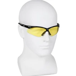 Eye Protection<KleenGuard Jackson® Nemesis Safety Glasses, Polycarbonate, Amber, Black