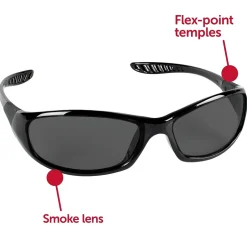 Eye Protection<KleenGuard Jackson Safety HellRaiser® V40 Polycarbonate Safety Glasses, Smoke Lens (25714)