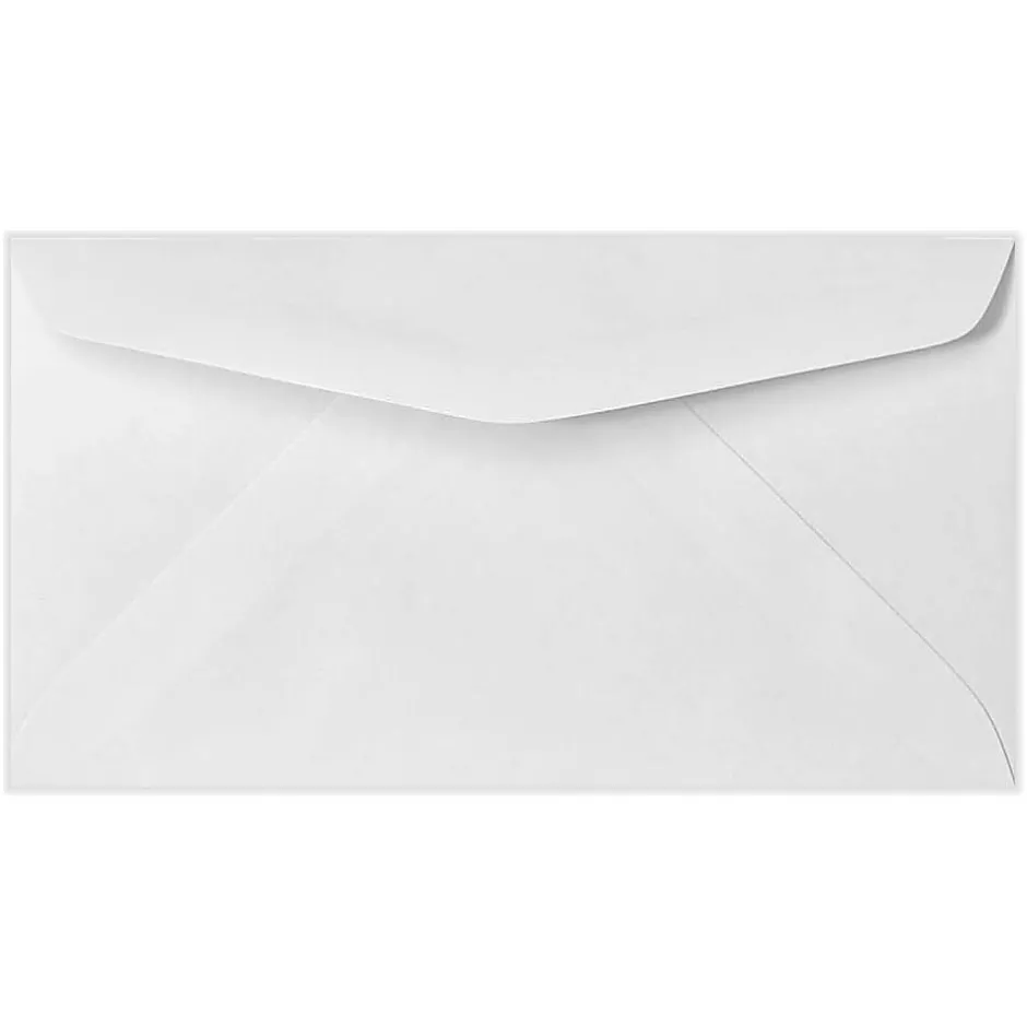 JAM Paper #7 Booklet Envelope, 3 3/4" x 6 3/4", White, 50/Pack (43430-50)* Business