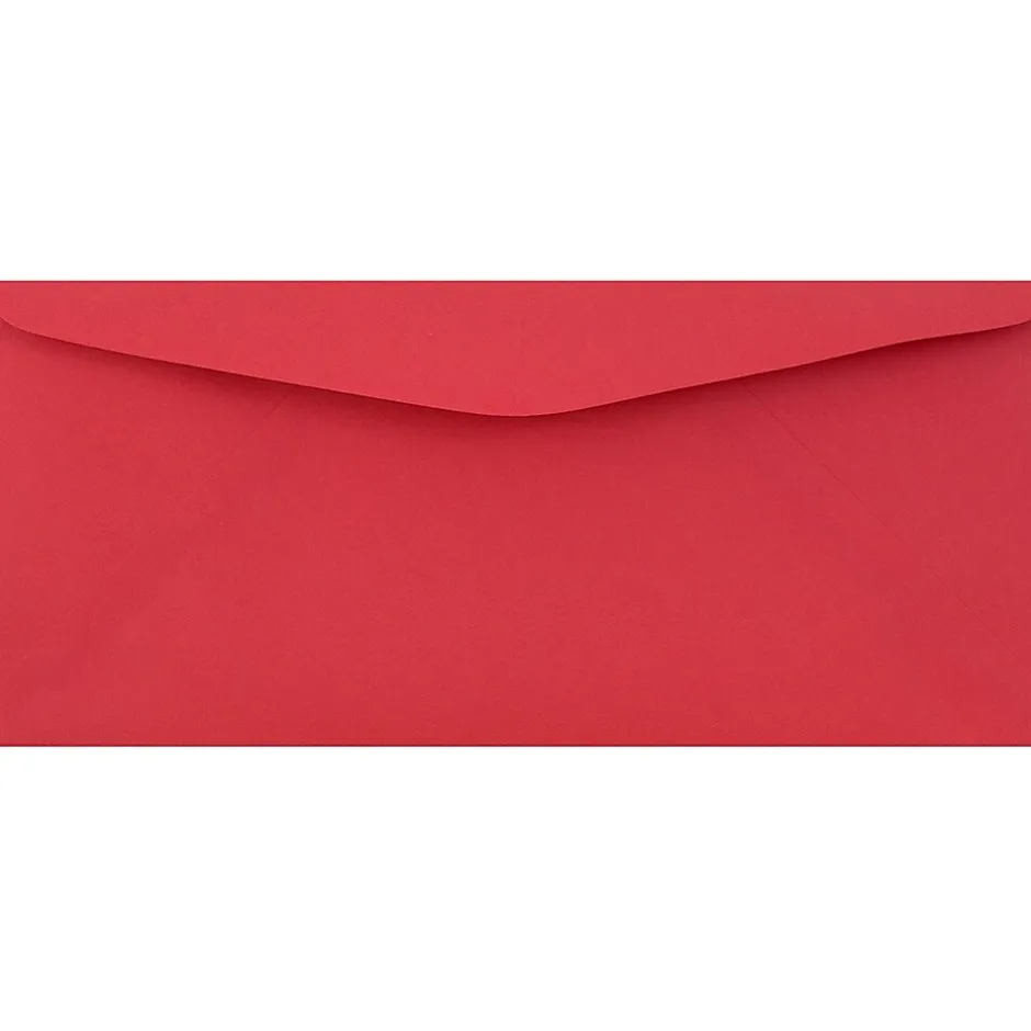 JAM Paper #9 Business Colored Envelopes, 3.875 x 8.875, Red Recycled, 25/Pack (1532900)* Business