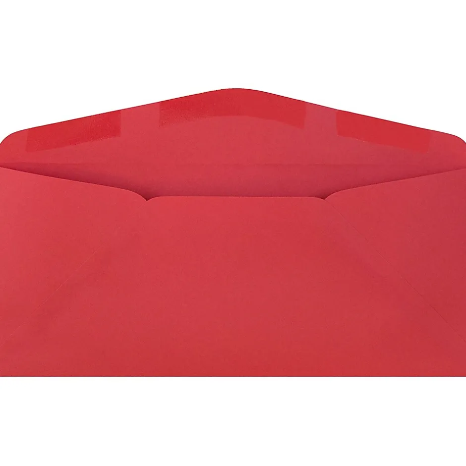 JAM Paper #9 Business Colored Envelopes, 3.875 x 8.875, Red Recycled, 25/Pack (1532900)* Business