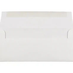 JAM Paper #10 Business Strathmore Envelopes, 4.125 x 9.5, Bright White Laid, 50/Pack (191166I)* Business