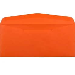 JAM Paper #10 Business Window Envelopes, 4.125 x 9.5, Orange Recycled, 25/Pack (5156477)* Window