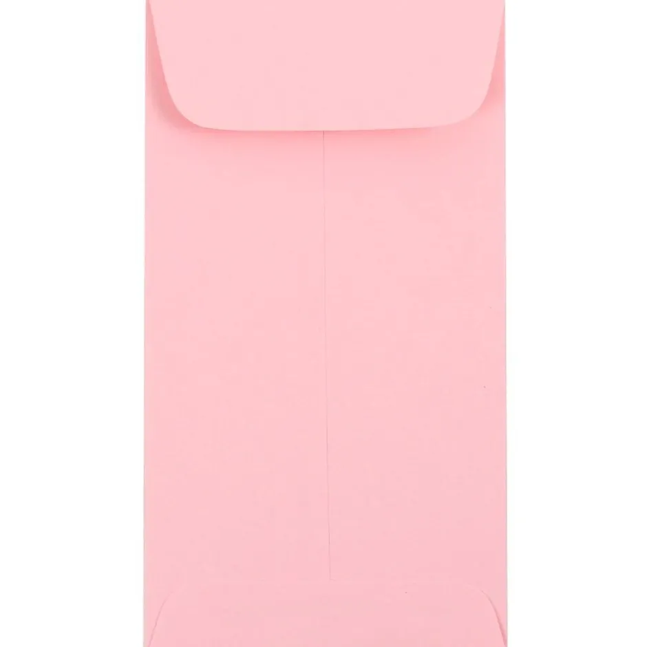 JAM Paper #7 Coin Business Envelopes, 3.5 x 6.5, Baby Pink, 25/Pack (1526773)* Business