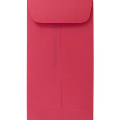 JAM Paper #7 Coin Business Colored Envelopes, 3.5 x 6.5, Red Recycled, 25/Pack (355228282)* Business