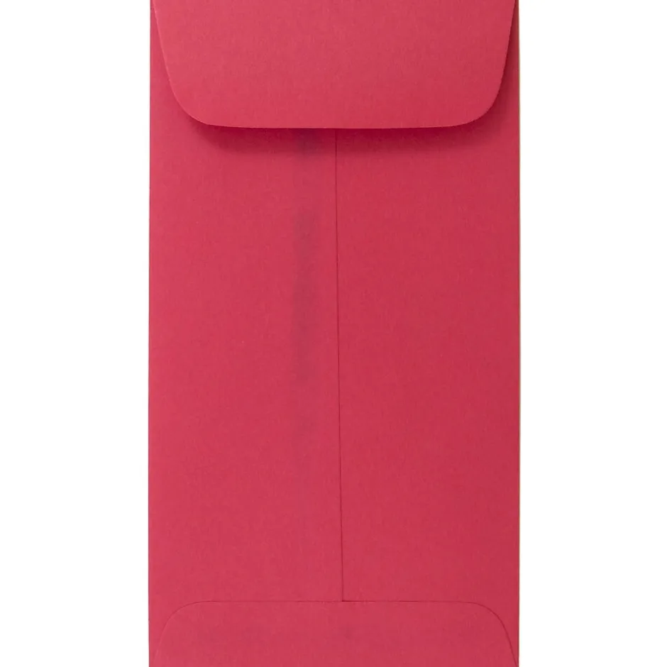 JAM Paper #7 Coin Business Colored Envelopes, 3.5 x 6.5, Red Recycled, 25/Pack (355228282)* Business