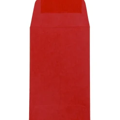 JAM Paper ® #1 Coin Business Colored Envelopes, 2.25 x 3.5, Red Recycled, 100/Pack (356730632F)* Business