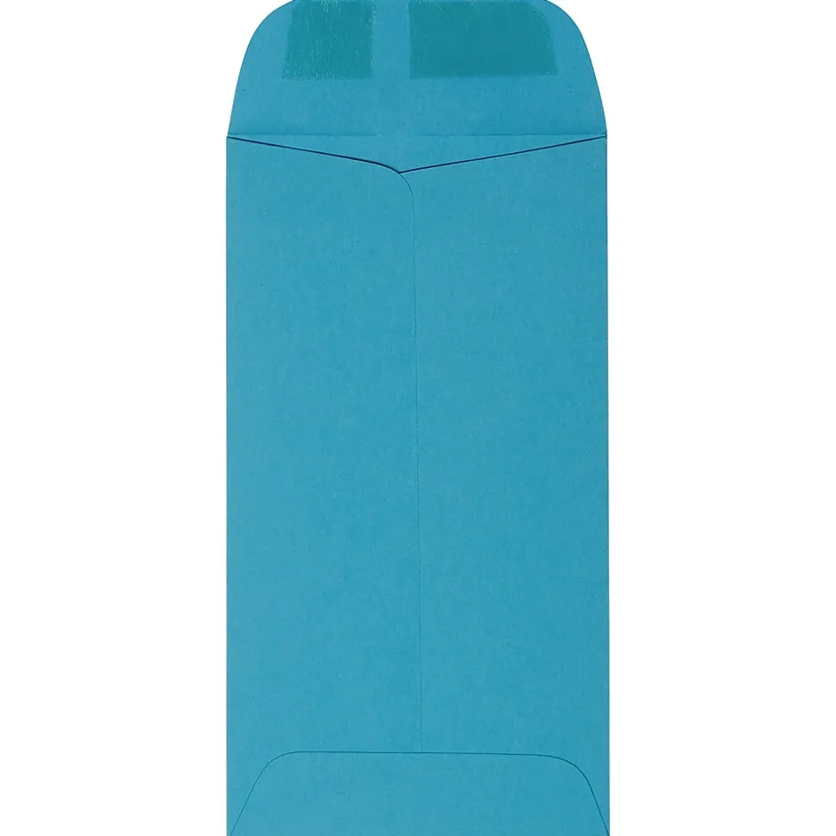 JAM Paper #7 Coin Envelopes, 3 1/2" x 6 1/2", Blue, 100/Pack (1526764d)* Business