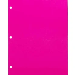 Sale 3 Hole Punch 24lb Colored Paper, 8.5 x 11, Ultra Fuchsia Pink, 100 Sheets/Pack (354428163) Multipurpose Paper