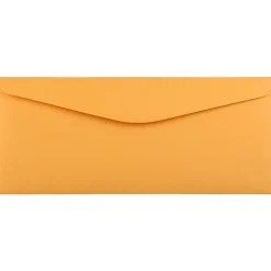 JAM Paper #11 Kraft Business Commercial Envelope, 4 1/2" x 10 3/8", Manila Brown Kraft, 50/Pack (1633180I)* Business