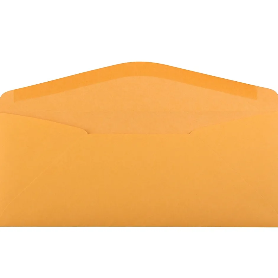 JAM Paper #11 Kraft Business Commercial Envelope, 4 1/2" x 10 3/8", Manila Brown Kraft, 50/Pack (1633180I)* Business