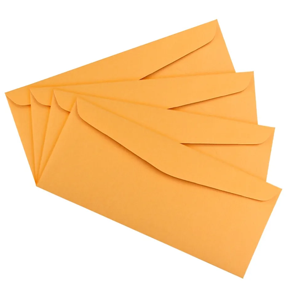 JAM Paper #14 Kraft Business Commercial Envelope, 5" x 11 1/2", Brown Kraft, 25/Pack (1633182)* Business