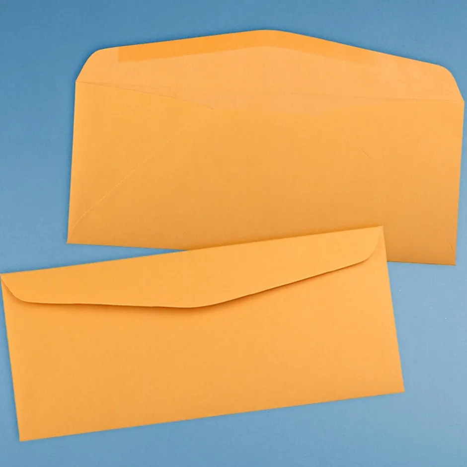 JAM Paper #14 Kraft Business Commercial Envelope, 5" x 11 1/2", Brown Kraft, 25/Pack (1633182)* Business