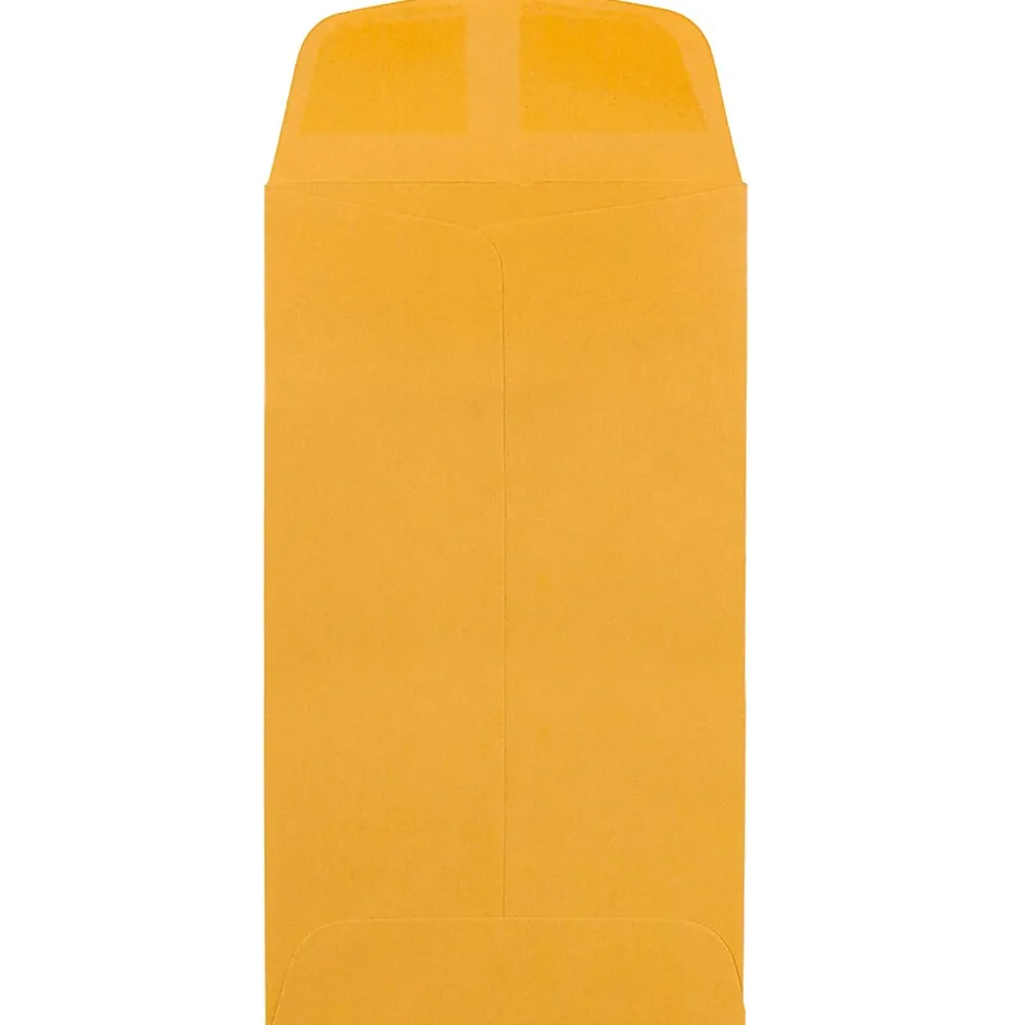 JAM Paper #6 Kraft Coin Envelope, 3 3/8" x 6", Brown Kraft, 25/Pack (1623992)* Business