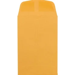 JAM Paper #4 Kraft Coin Envelope, 3" x 4 1/2", Brown Kraft, 100/Pack (356731206B)* Business