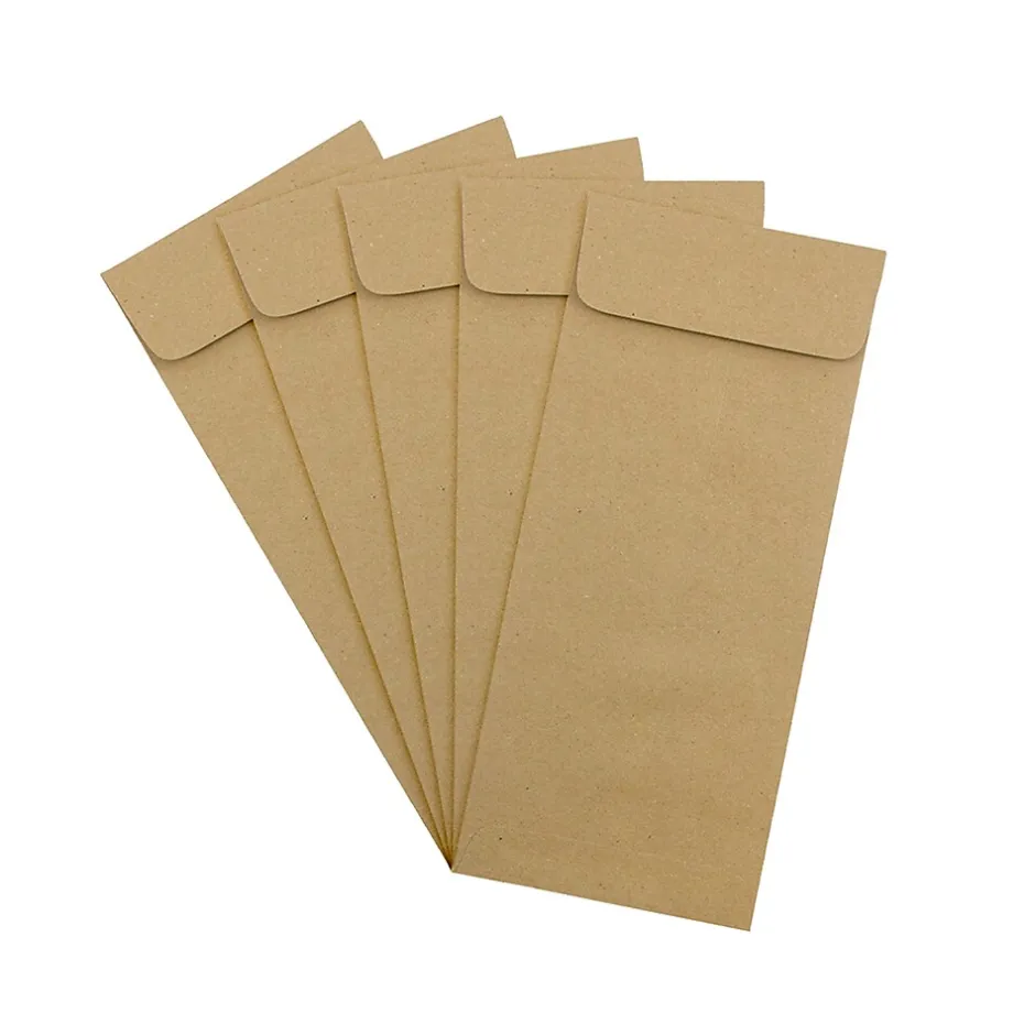 JAM Paper #14 Kraft Policy Business Envelopes, 5 x 11.5, Brown Kraft Paper Bag, 25/Pack (36317569)* Business